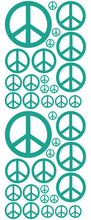 Load image into Gallery viewer, TURQUOISE PEACE SIGN DECAL