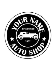 Load image into Gallery viewer, CUSTOM AUTO SHOP WALL DECAL IN WHITE