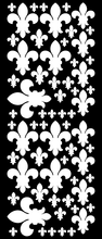 Load image into Gallery viewer, WHITE FLEUR DE LIS WALL STICKERS