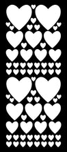 Load image into Gallery viewer, WHITE HEART WALL STICKERS