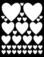 Load image into Gallery viewer, WHITE HEART WALL DECALS