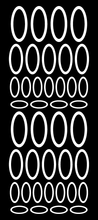 Load image into Gallery viewer, WHITE OVAL WALL STICKERS
