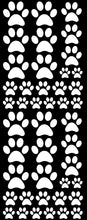 Load image into Gallery viewer, WHITE PAW PRINT DECALS