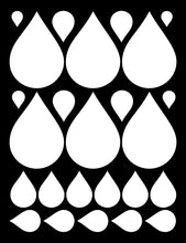 Load image into Gallery viewer, WHITE RAINDROP WALL DECALS