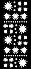 Load image into Gallery viewer, WHITE STARBURST WALL STICKERS