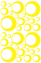 Load image into Gallery viewer, YELLOW BUBBLE STICKERS