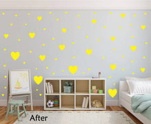 Load image into Gallery viewer, YELLOW HEART STICKERS
