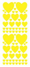 Load image into Gallery viewer, YELLOW HEART WALL STICKERS