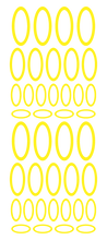 Load image into Gallery viewer, YELLOW OVAL WALL STICKERS