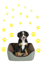 Load image into Gallery viewer, YELLOW PAW PRINT STICKERS