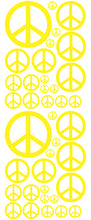 Load image into Gallery viewer, YELLOW PEACE SIGN DECAL