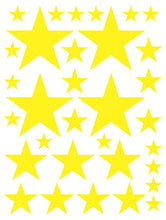 Load image into Gallery viewer, YELLOW STAR WALL DECALS