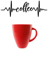Load image into Gallery viewer, COFFEE HEARTBEAT WALL DECAL