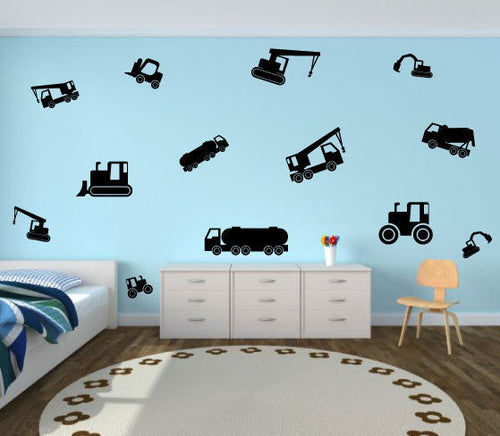 CONSTRUCTION WALL DECALS 