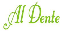 Load image into Gallery viewer, AL DENTE ITALIAN WALL WORD DECAL IN LIME GREEN
