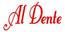 Load image into Gallery viewer, AL DENTE ITALIAN WALL WORD DECAL IN RED
