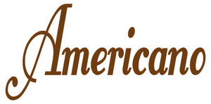 AMERICANO COFFEE WORD WALL DECAL BROWN