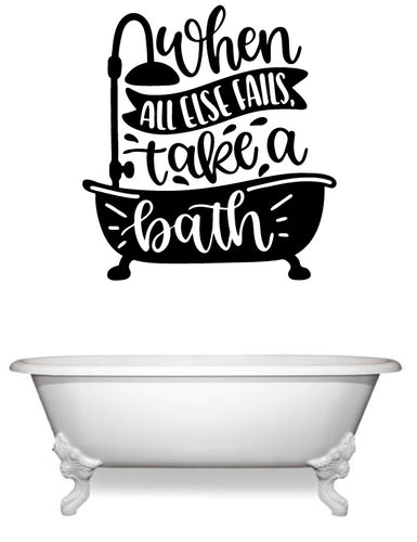 Bathroom wall decal from whimsidecals.com