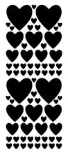 Load image into Gallery viewer, BLACK HEART STICKERS
