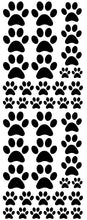 Load image into Gallery viewer, BLACK PAW PRINT DECALS
