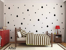 Load image into Gallery viewer, BLACK RAINDROP WALL GRAPHICS
