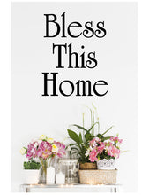 Load image into Gallery viewer, BLESS THIS HOME RELIGIOUS WALL STICKER

