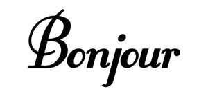 Bonjour wall decal from whimsidecals.om