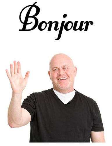 Bonjour Wall Sticker from whimsidecals.com