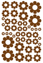Load image into Gallery viewer, BROWN DAISY WALL STICKERS
