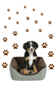 BROWN PAW PRINT STICKERS