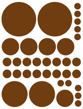 Load image into Gallery viewer, BROWN POLKA DOT WALL DECALS
