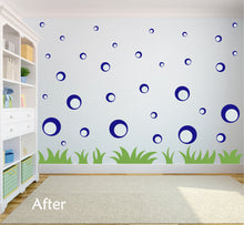 Load image into Gallery viewer, ROYAL BLUE BUBBLE WALL STICKERS
