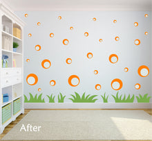 Load image into Gallery viewer, ORANGE BUBBLE WALL STICKERS
