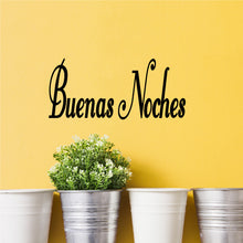 Load image into Gallery viewer, BUENAS NOCHES SPANISH WORD WALL STICKER
