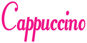 CAPPUCCINO WALL DECAL HOT PINK