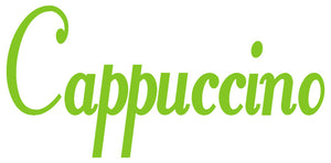 CAPPUCCINO WALL DECAL LIME GREEN