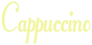 CAPPUCCINO WALL DECAL PALE YELLOW
