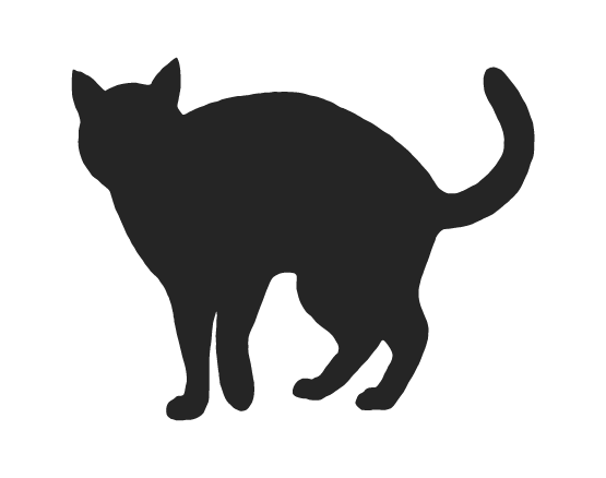 Cat Silhouette Wall Decal | Pet Wall Graphics | WhimsiDecals