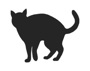 CAT SILHOUETTE WALL DECAL