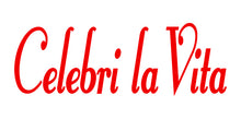 Load image into Gallery viewer, CELEBRI LA VITA ITALIAN WORD WALL DECAL IN RED
