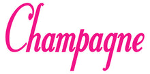 Load image into Gallery viewer, CHAMPAGNE WALL DECAL HOT PINK
