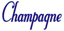 Load image into Gallery viewer, CHAMPAGNE WALL DECAL ROYAL BLUE
