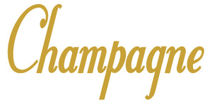 CHAMPAGNE WALL DECAL GOLD