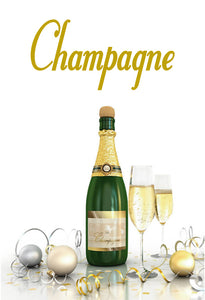 CHAMPAGNE WALL DECAL