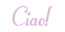 Load image into Gallery viewer, CIAO ITALIAN WORD WALL DECAL IN LAVENDER
