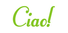 Load image into Gallery viewer, CIAO ITALIAN WORD WALL DECAL IN LIME GREEN
