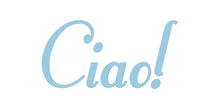 Load image into Gallery viewer, CIAO ITALIAN WORD WALL DECAL IN POWDER BLUE
