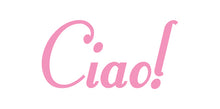 Load image into Gallery viewer, CIAO ITALIAN WORD WALL DECAL IN SOFT PINK
