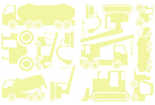 Load image into Gallery viewer, CONSTRUCTION WALL DECALS PALE YELLOW
