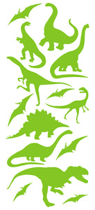 DINOSAUR WALL DECALS LIME GREEN